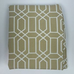 Fabric Shower Curtains taupe and white